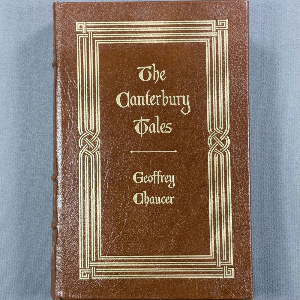 Geoffrey Chaucer The Canterbury Tales Leather 1978 Easton Press Classic Poetry